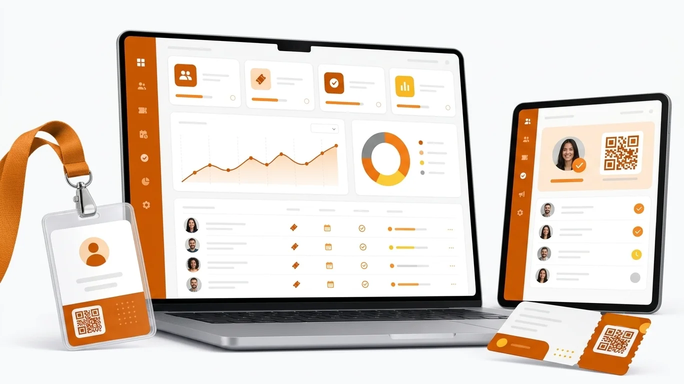Bean Events dashboard interface mockup